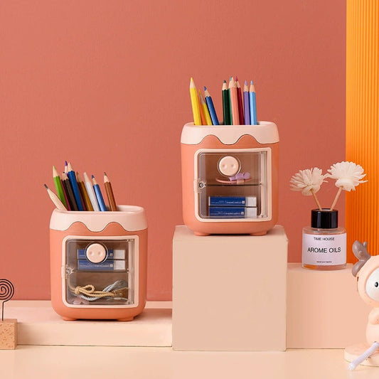 2 Layered Pen Holder (With Stickers)